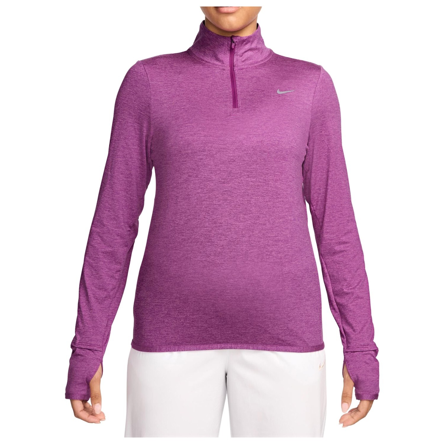 Функциональная рубашка Nike Dri-FIT Swift Element UV Half Zip, цвет Hot Fuchsia/Plum Dust/Reflective