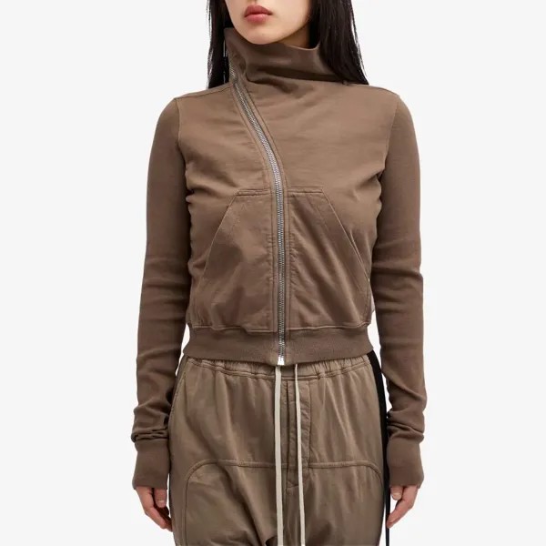Rick Owens Drkshdw Толстовка на молнии Mountain, серый