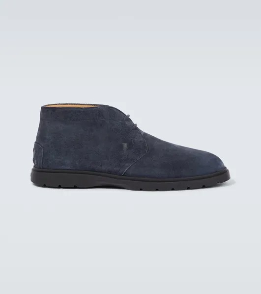 Замшевые ботинки дезерты Tod'S, синий