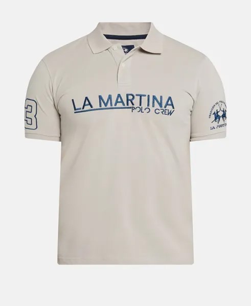 Рубашка поло La Martina, серебряный