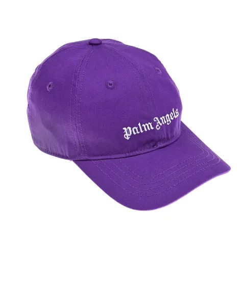 Фиолетовая бейсболка с логотипом Palm Angels детская