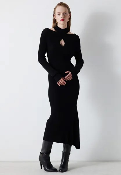 Платье макси SLIM FIT CUTOUT Ipekyol, цвет black