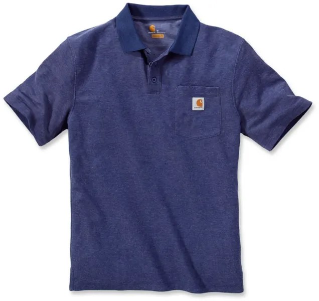 Рубашка поло Carhartt Contractors Work Pocket, синий