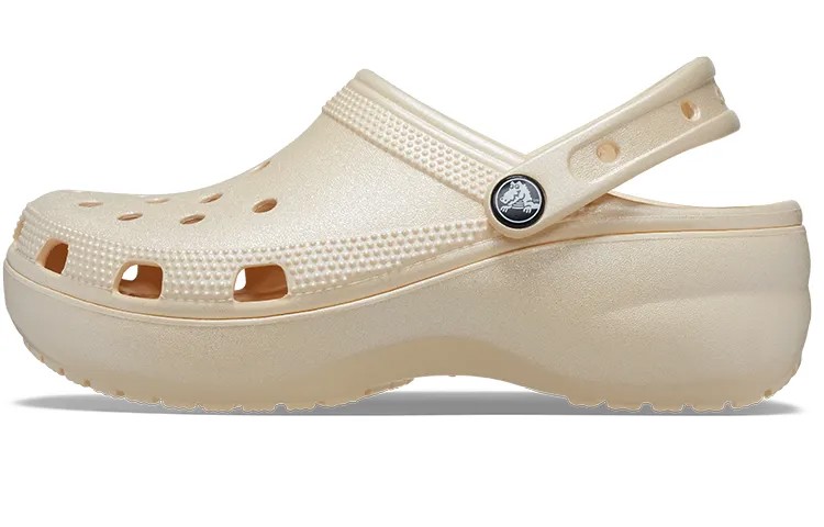 Сандалии Crocs Classic Clog Platform Shimmer 'Vanilla' Women's