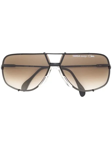 Cazal объемные солнцезащитные очки-авиаторы