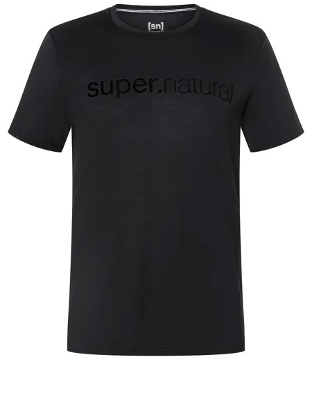 Рубашка super.natural Merino T Shirt, черный