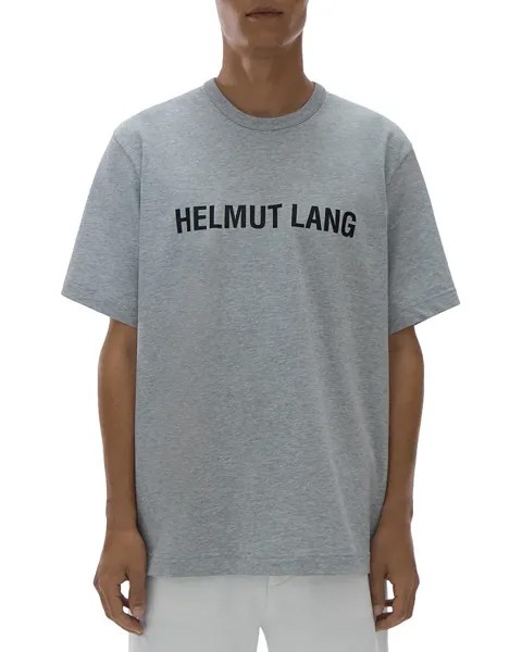 Хлопковая футболка с логотипом Helmut Lang