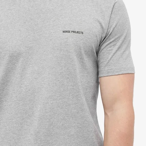 Norse Projects Футболка с логотипом Yoga Standard, серый