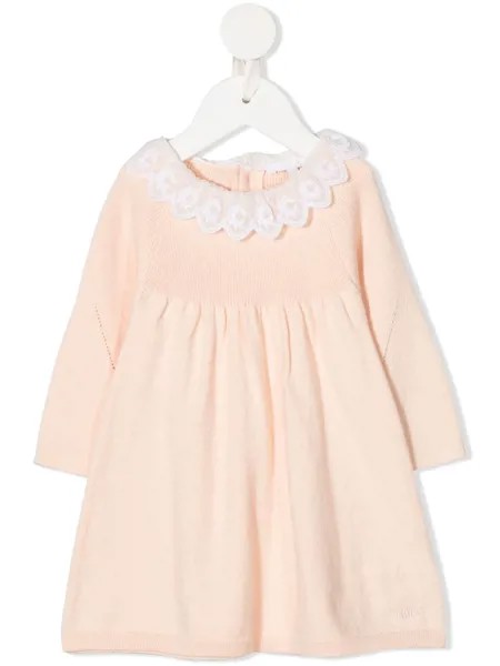 Chloé Kids платье с вышивкой на воротнике