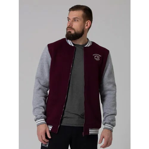 Бомбер CroSSSport, размер 48, бордовый