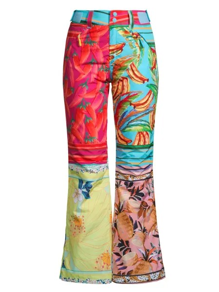 Комбинированные шарфы Лыжные штаны Farm Rio, разноцветный
