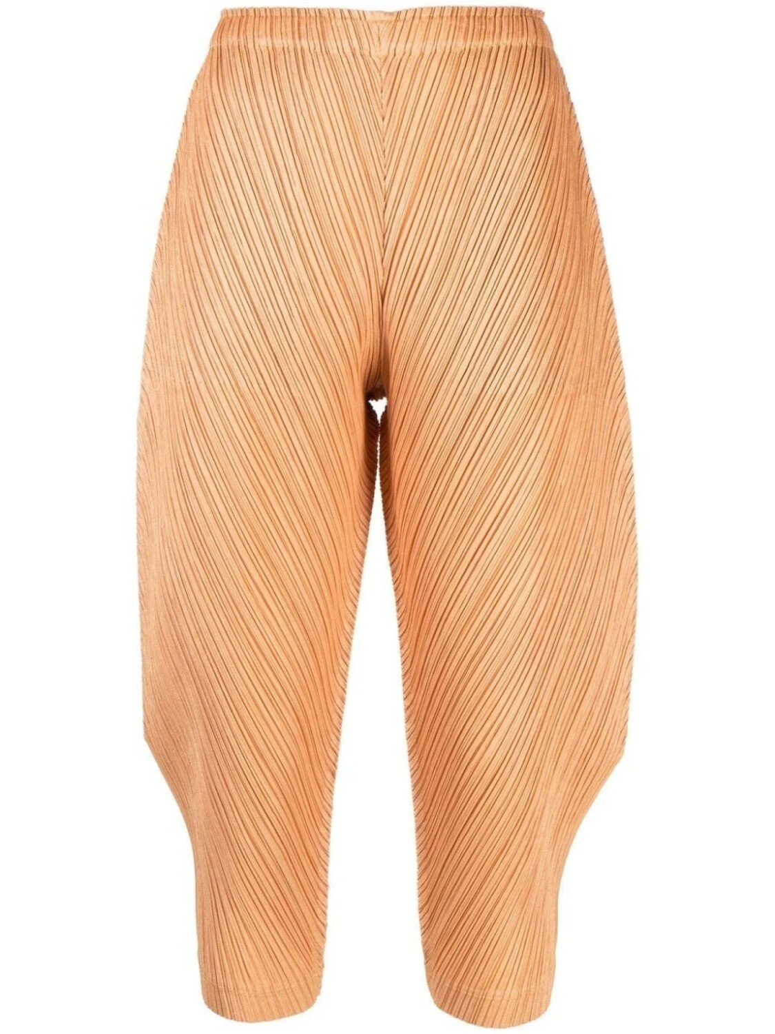 Pleats Please Issey Miyake брюки с жатым эффектом, оранжевый