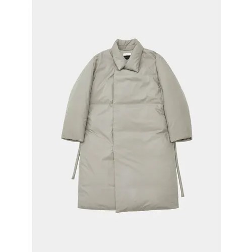 Пуховик AMOMENTO Down Puffer Long Coat, размер M, бежевый
