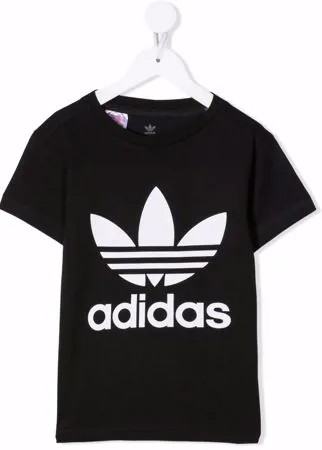 Adidas Kids футболка с принтом Trefoil