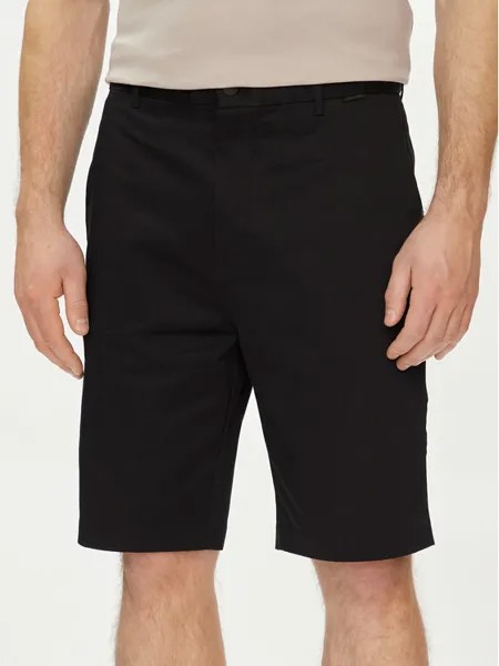 Тканевые шорты стандартного кроя Calvin Klein, черный