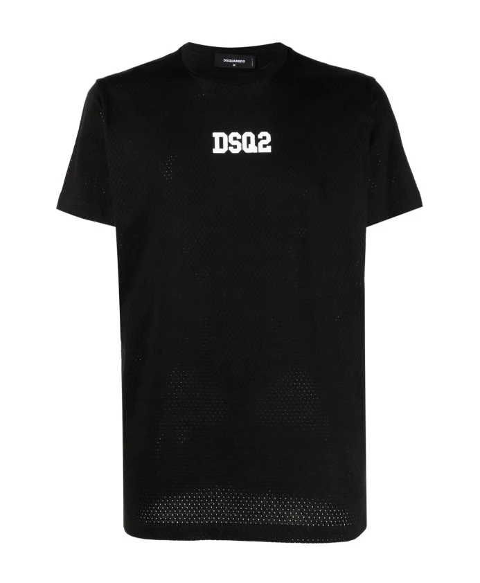 Хлопковая футболка с логотипом S Dsquared2, черный
