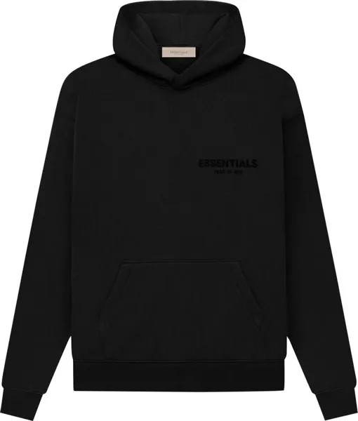 Худи Fear of God Essentials Pullover Hoodie 'Stretch Limo' SS22, черный