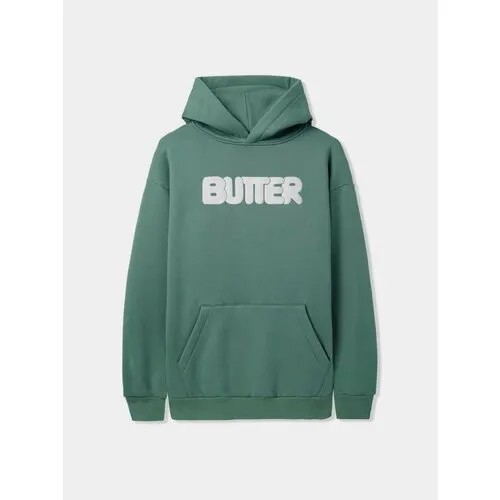 Худи Butter Goods ROUNDED LOGO PULLOVER, размер XL, , зеленый