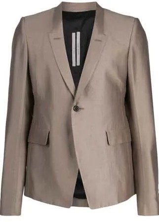 Rick Owens однобортный пиджак узкого кроя