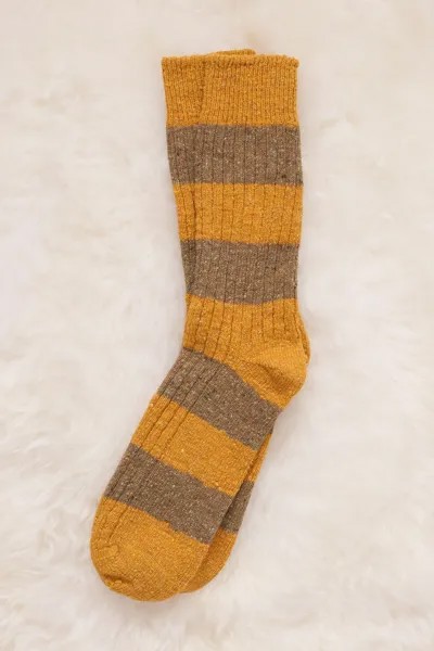 Золотые мужские носки Donegal с полосатым узором Celtic & Co. , желтый