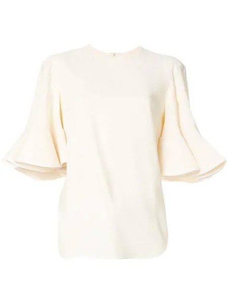 Chloé блузка с рукавами клеш