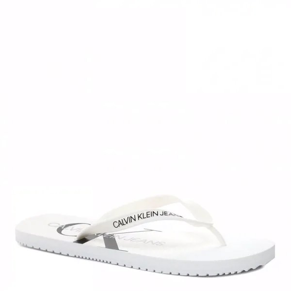 Мужские сланцы CALVIN KLEIN JEANS FLIP FLOP MONOGRAM YM0YM00055 цв. белый 43 EU