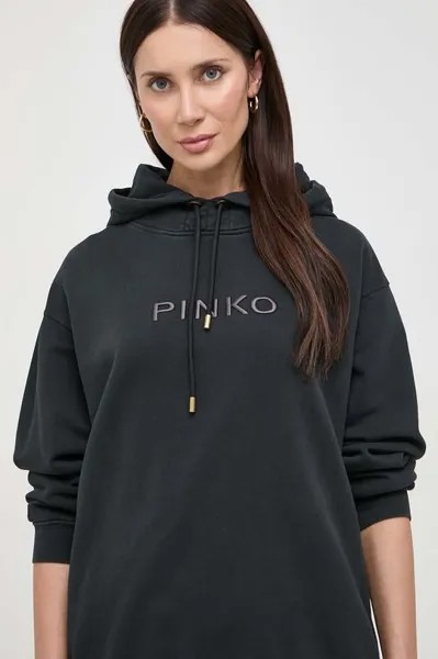 Хлопковая толстовка Pinko, черный