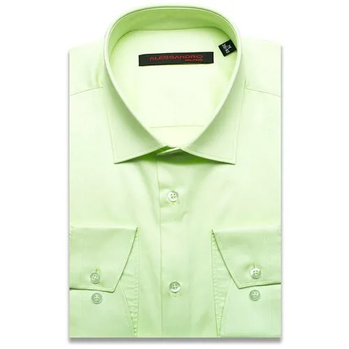 Рубашка Alessandro Milano Limited Edition 2075-14 цвет салатовый размер 52 RU / XL (43-44 cm.)