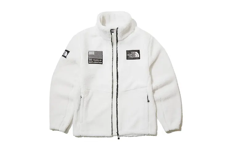 Бархатная куртка мужская белая The North Face, белый