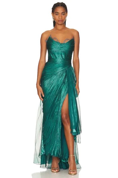 Платье Maria Lucia Hohan X Revolve Jolie Gown, цвет Teal