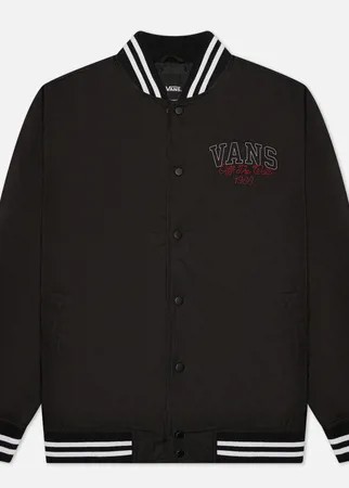 Мужская куртка бомбер Vans 66 Champs Varsity, цвет чёрный, размер S