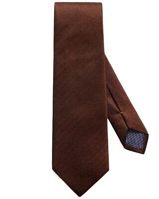 Мужской шелковый галстук Eton коричневый Os