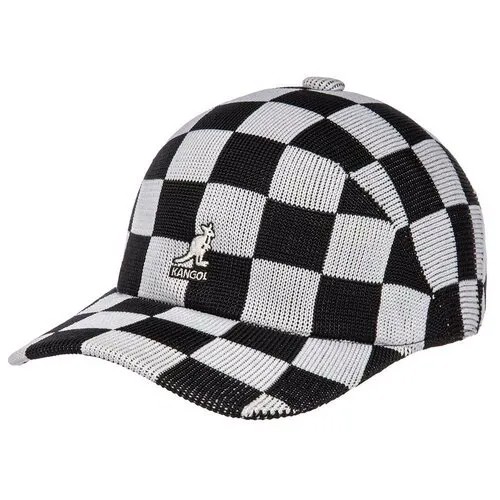 Бейсболка KANGOL арт. K3398 Chekered Tropic Adj Spacecap (черный / белый), размер UNI