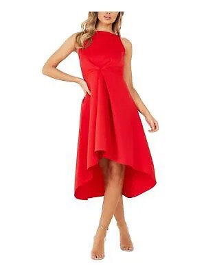 Женское красное эластичное вечернее платье миди с бретелькой-бретелькой QUIZ 4