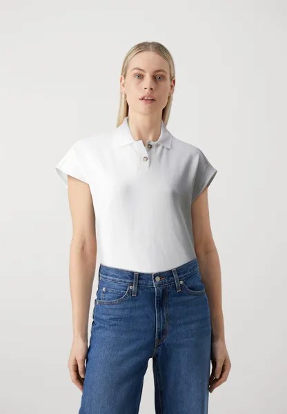 Поло SHORTSLEEVE ROUNDNECK BUTTON PLACKET Marc O'Polo DENIM, крем