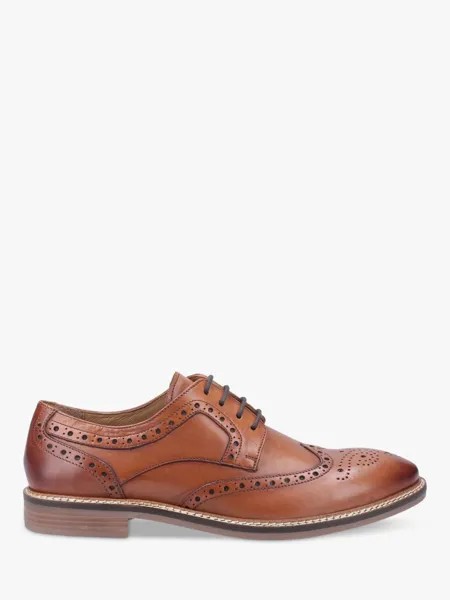 Кожаные броги на шнуровке Hush Puppies Bryson, коричневые