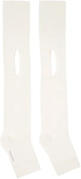 Носки Off-White с открытым носком Simone Rocha