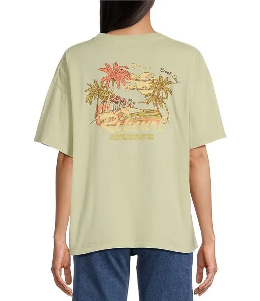 Укороченная футболка с рисунком Rip Curl La Quinta, зеленый