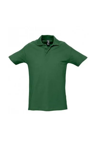 Рубашка-поло из тяжелого материала с короткими рукавами Spring II SOL'S, зеленый