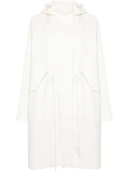 Jil Sander парка с капюшоном, нейтральный цвет