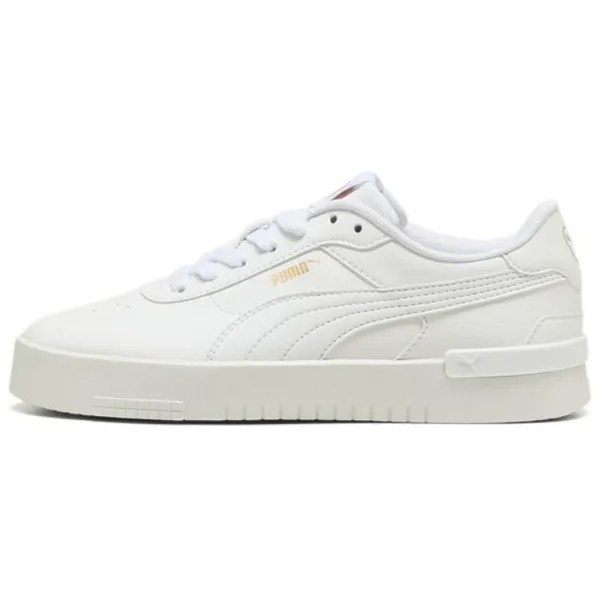 Кроссовки Puma JOLA Skateboarding Shoes Women's Low-top White, белый/золотой
