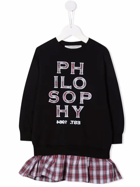 Philosophy Di Lorenzo Serafini Kids толстовка с оборками и логотипом