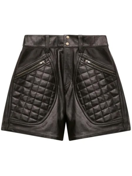 ISABEL MARANT стеганые шорты, черный