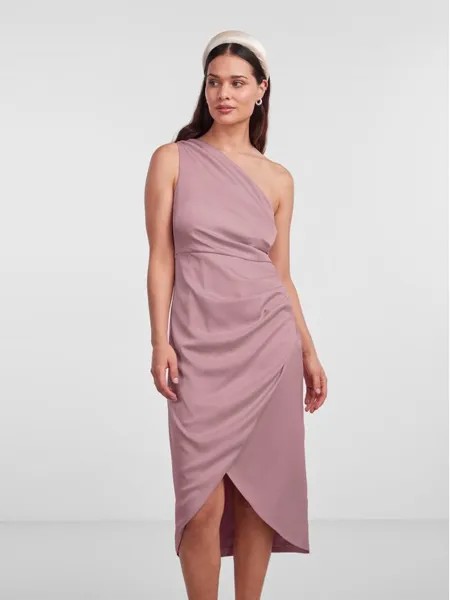 Коктейльное платье стандартного кроя Yas, фиолетовый
