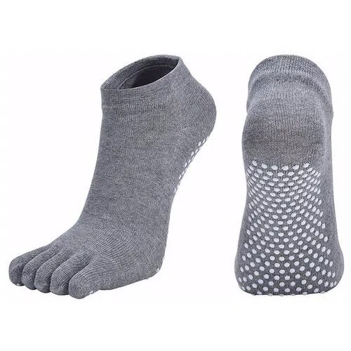 Носки для йоги Yoga Socks с раздельными пальцами нескользящие, размер 35-42