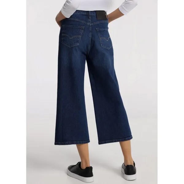 Джинсы Victorio & Lucchino 131580 Straight Wide Crop High Waist, синий