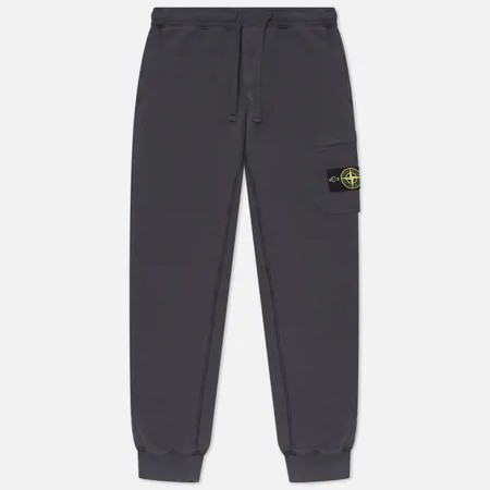 Мужские брюки Stone Island Brushed Cotton Fleece Slim Fit, цвет серый, размер XL