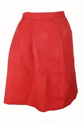 Коралловая жаккардовая юбка со складками Anne Klein 12