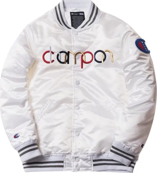 Куртка Kith x Champion Baseball Jacket 'White', белый