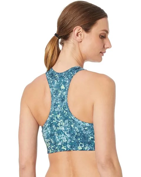 Бюстгальтер The North Face Printed Midline Bra, цвет Beta Blue Lichen Print